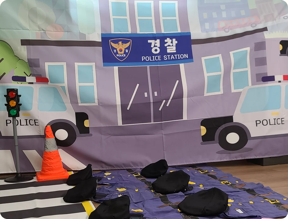 교통경찰 놀이 교구